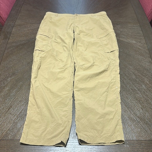 REI Sahara Roll-Up Cargo Woodland Tawny Pants Men's‎ UPF50+ Lightweight, W40 L32 - Picture 9 of 15